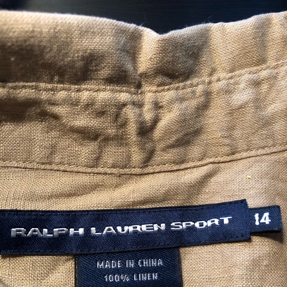 Ralph Lauren Tan linen shirt